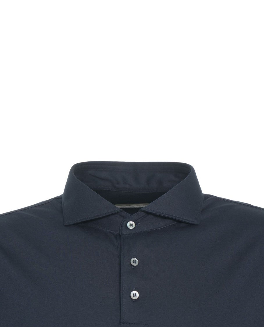 Guglieminotti Timeless Long-Sleeve Polo With Classic Collar And Tailored Fit