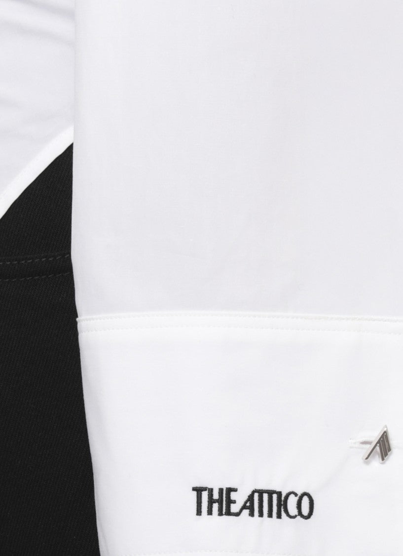 The Attico White Removable Pad Cotton Shirt