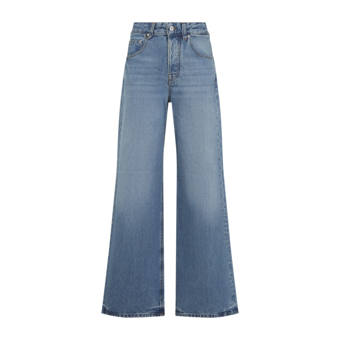 Jacquemus Le De-Nimes Large Blue Cotton Jeans