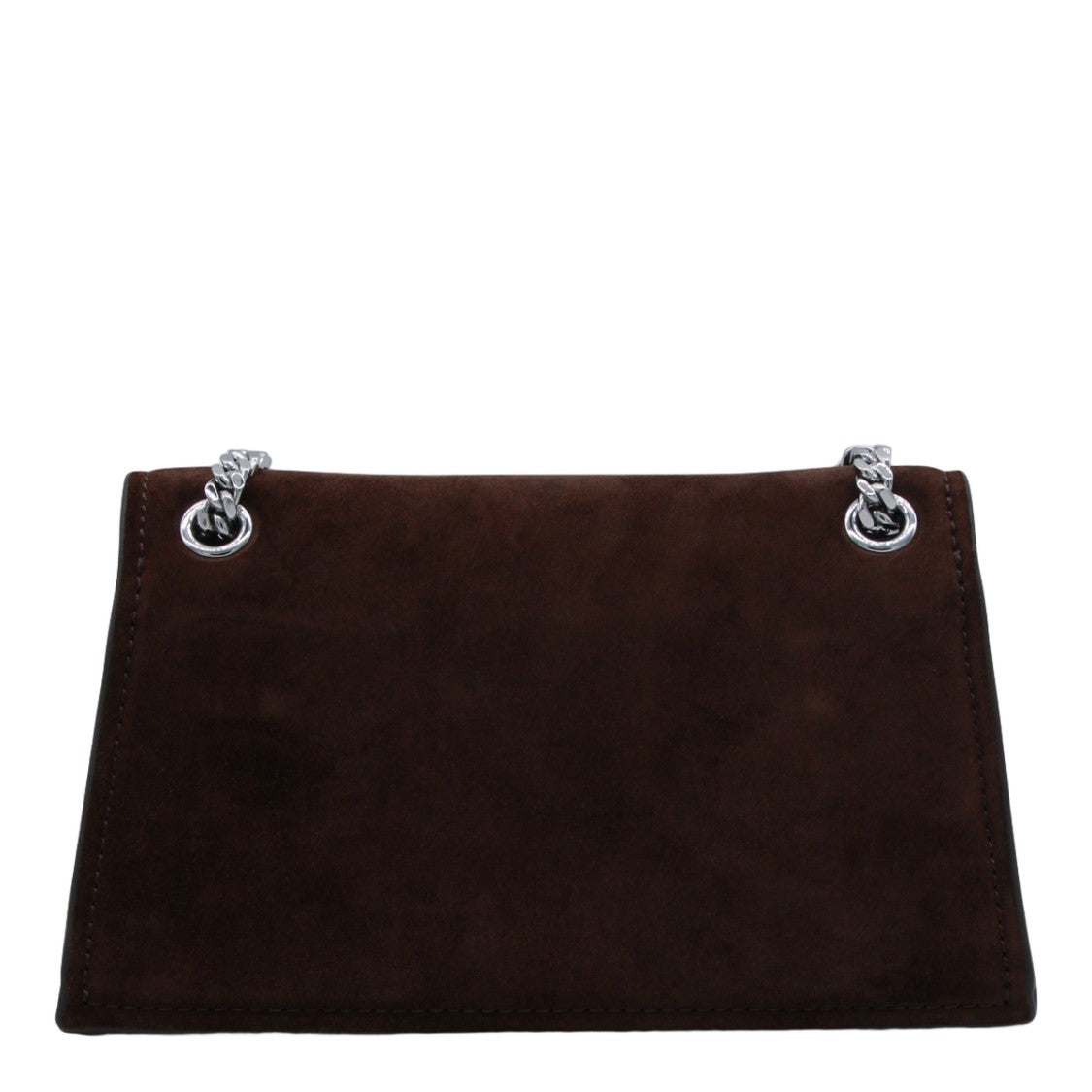 Tory Burch Rectangular Suede Bag With Metallic Logo Emblem