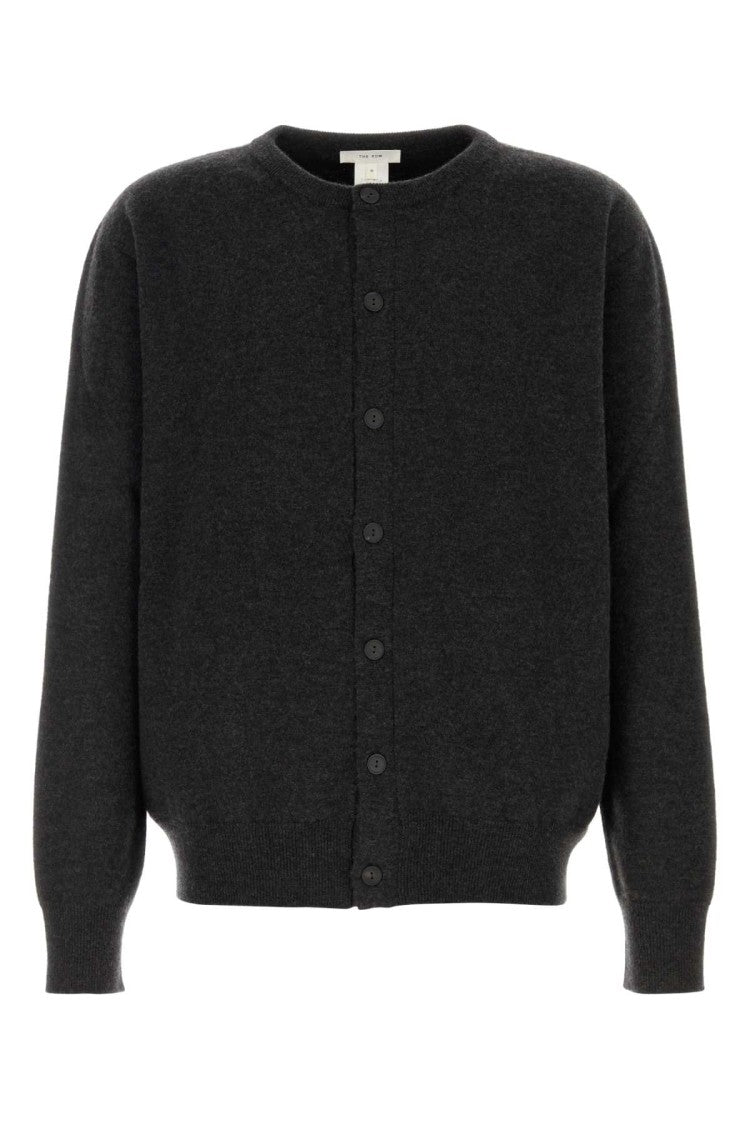 The Row Graphite Cashmere Blend Danube Cardigan