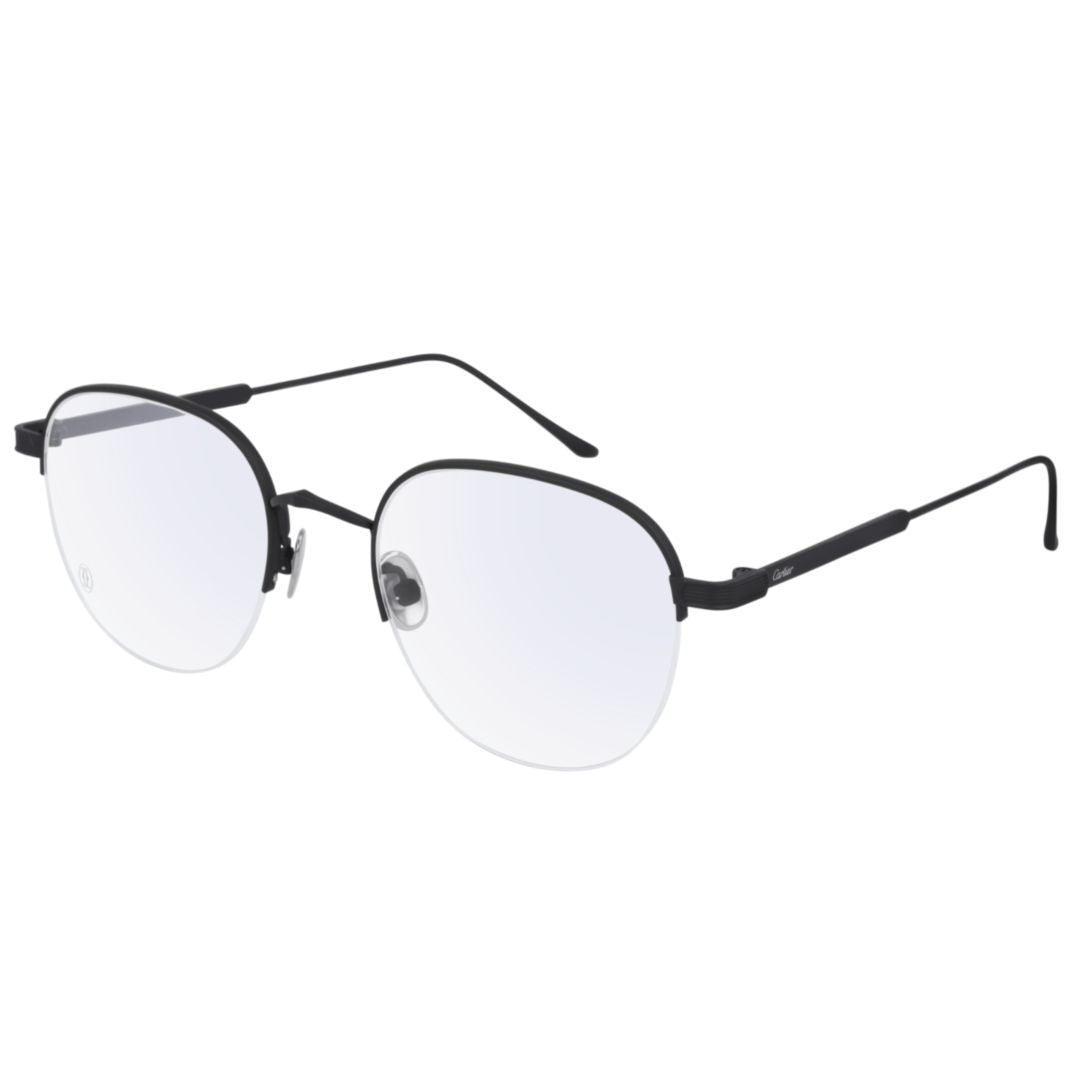 Cartier Ct0164o Matte Black Titanium Frame Eyeglasses
