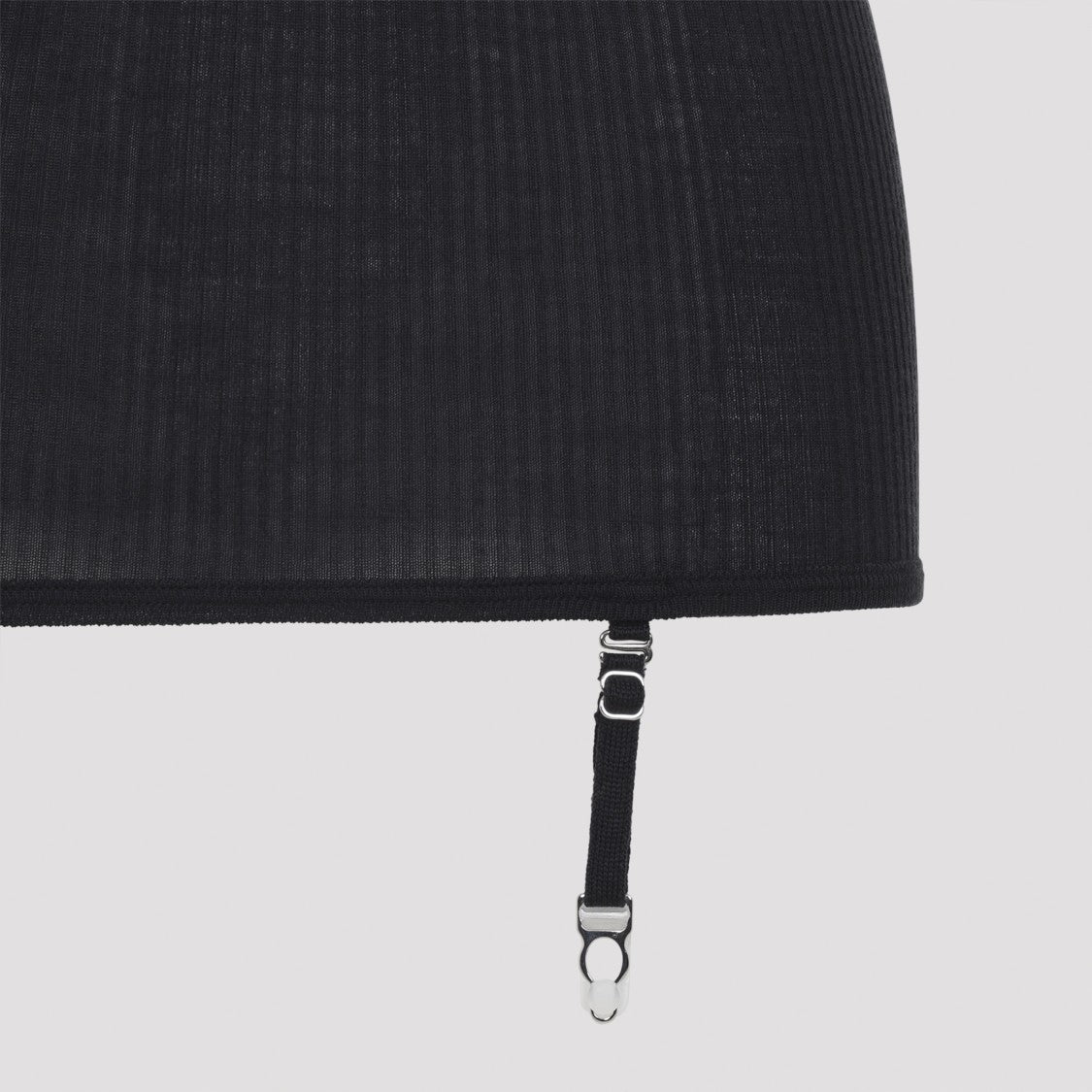 Lemaire Seamless With Suspenders Black Wool Top