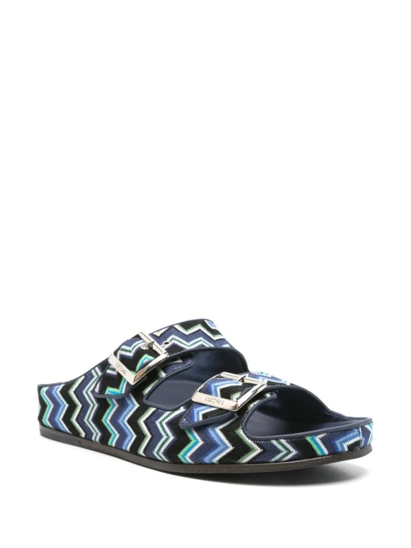 Missoni Cross-Strap Design Sandal