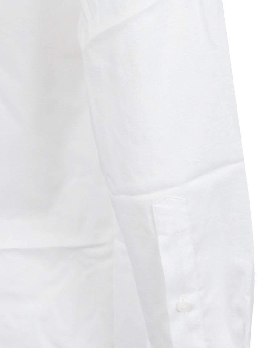 Zegna Long-Sleeve Cotton-Lycra Shirt With Crisp Collar
