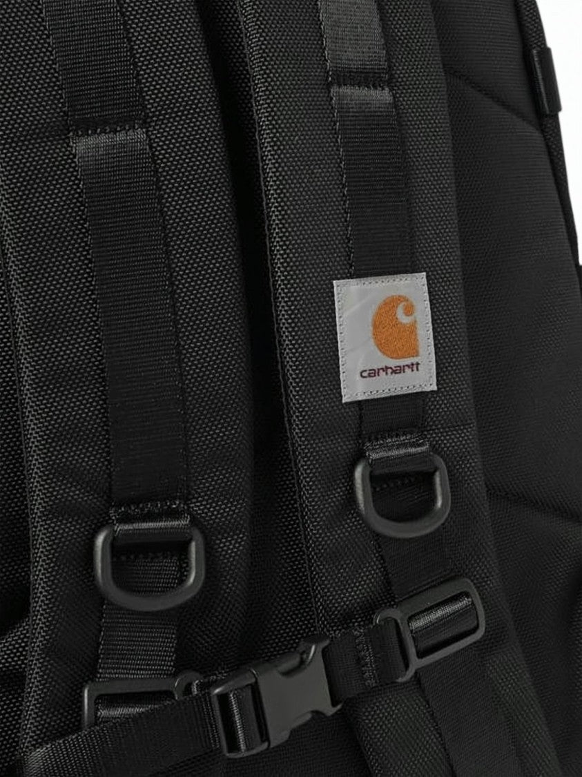 Carhartt Wip Black Durable Nylon Zip Main Backpack