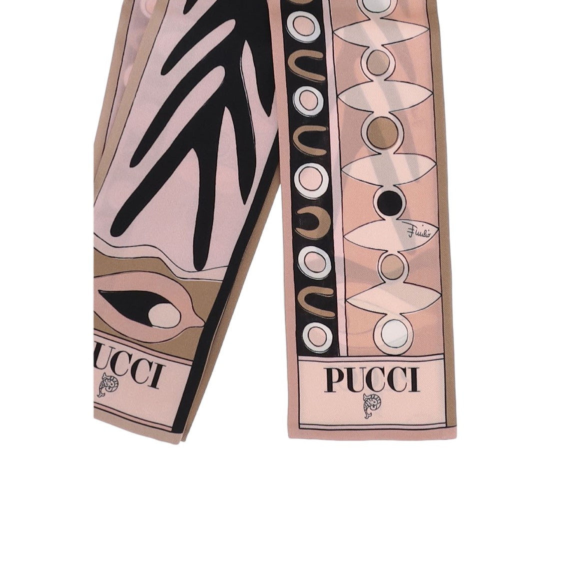 Emilio Pucci All-Over Abstract Print Silk Scarf For Versatile Styling
