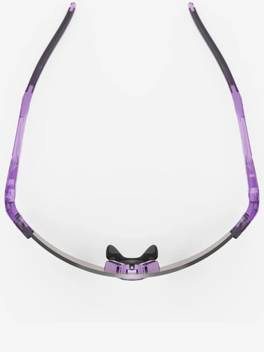 Rudy Project Translucent Purple Wraparound Sunglasses With Pink Reflective Tint