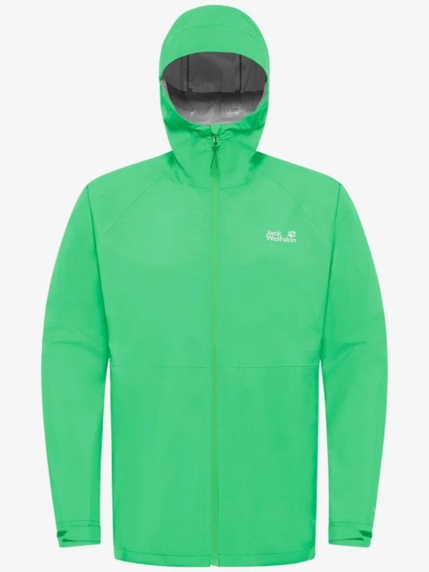 Jack Wolfskin Vibrant Green Prelight Lightweight Jacket