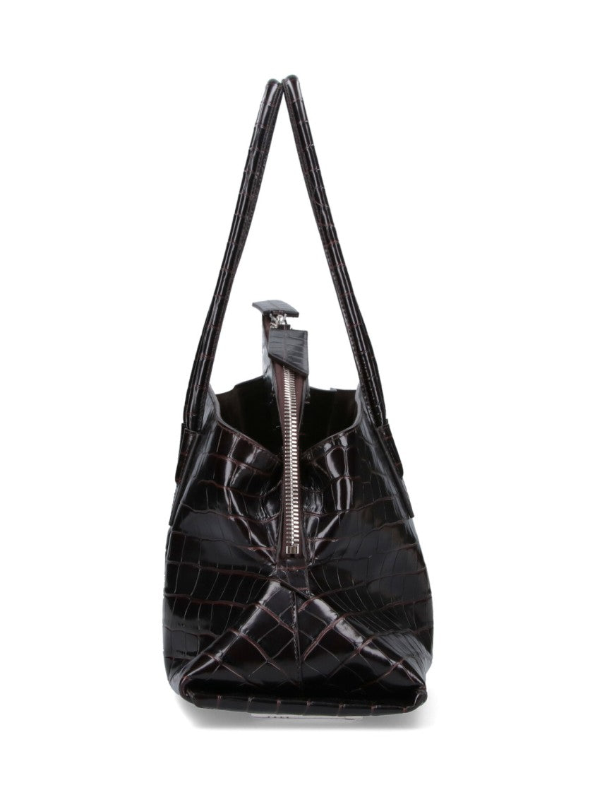 The Attico "La Passeggiata" Medium Shoulder Bag – Brown