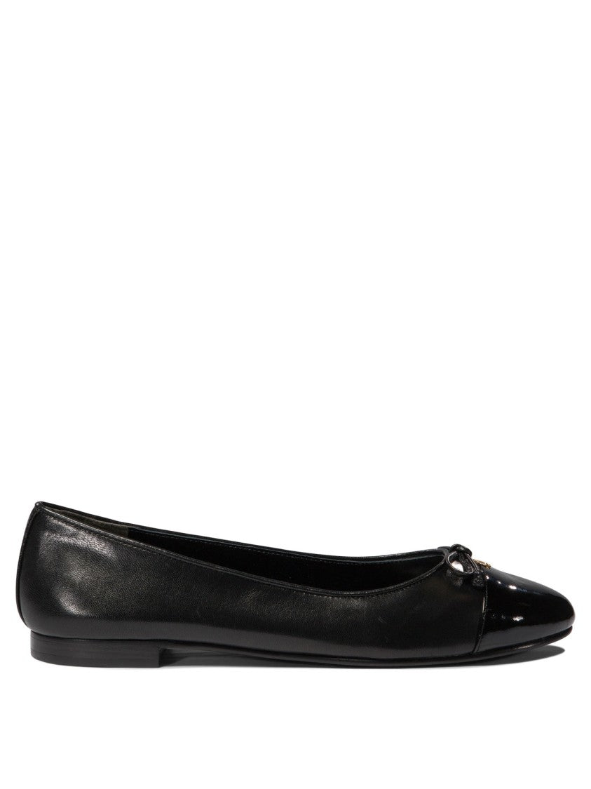 Tory Burch Black Leather Ballerinas