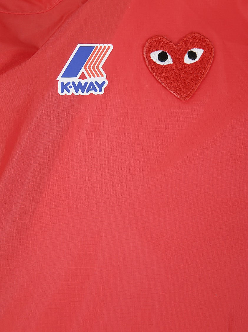Comme Des Garçons K-Way Full Zip Jacket Red