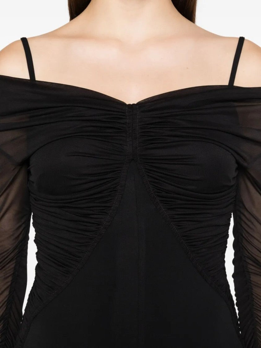 Max Mara Black Jersey Maxi Dress