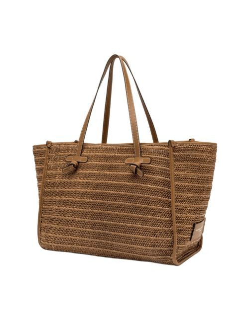 Marcella Straw Handbag With Internal Pouch