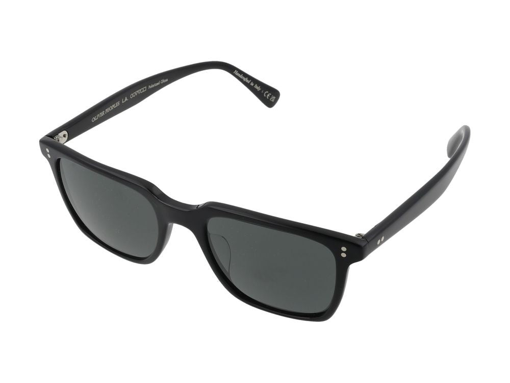Oliver Peoples Bold Glossy Finish Rectangular Acetate Sunglasses
