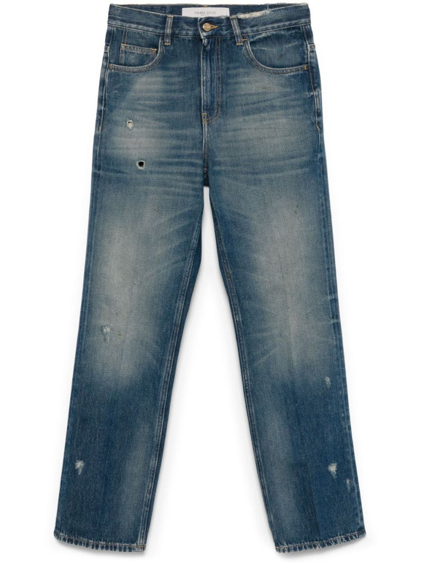 Golden Goose Indigo Blue Distressed Denim Jeans