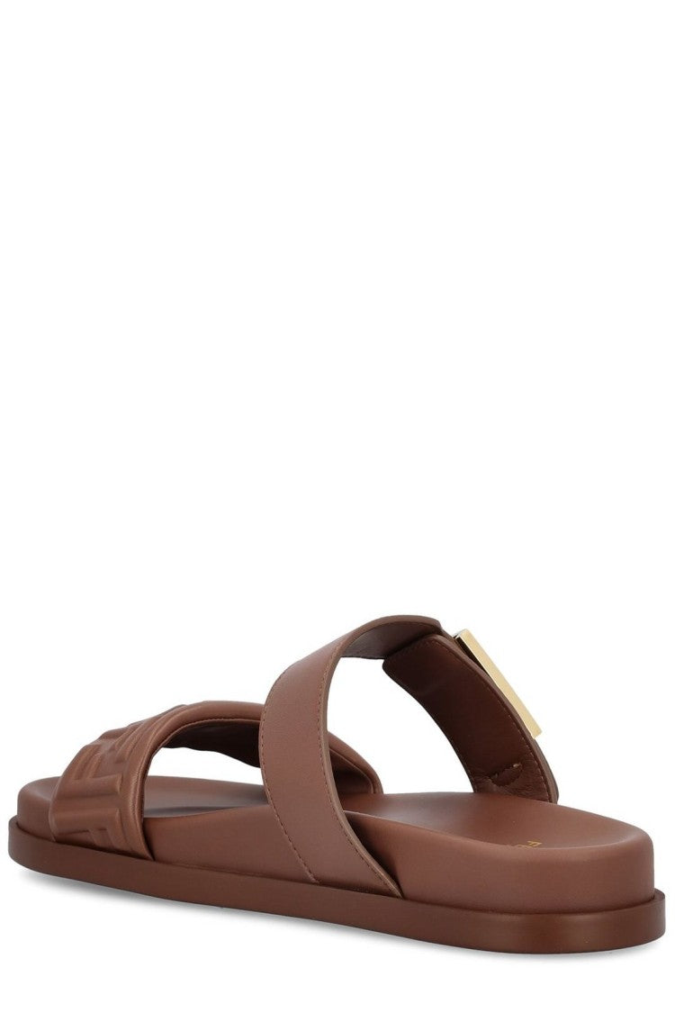 Fendi Brown Sandals With Timeless Design And Striking Detailing