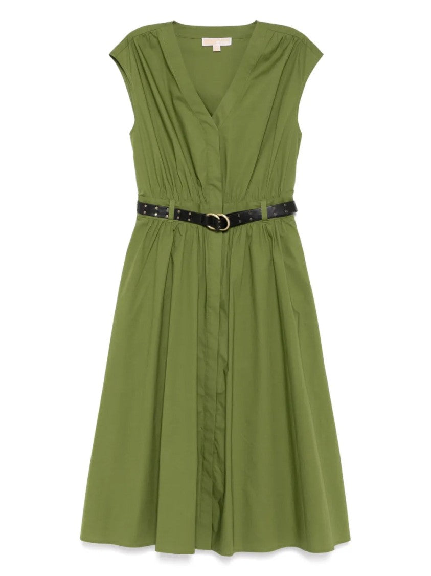 Michael Kors Poplin Midi Dress