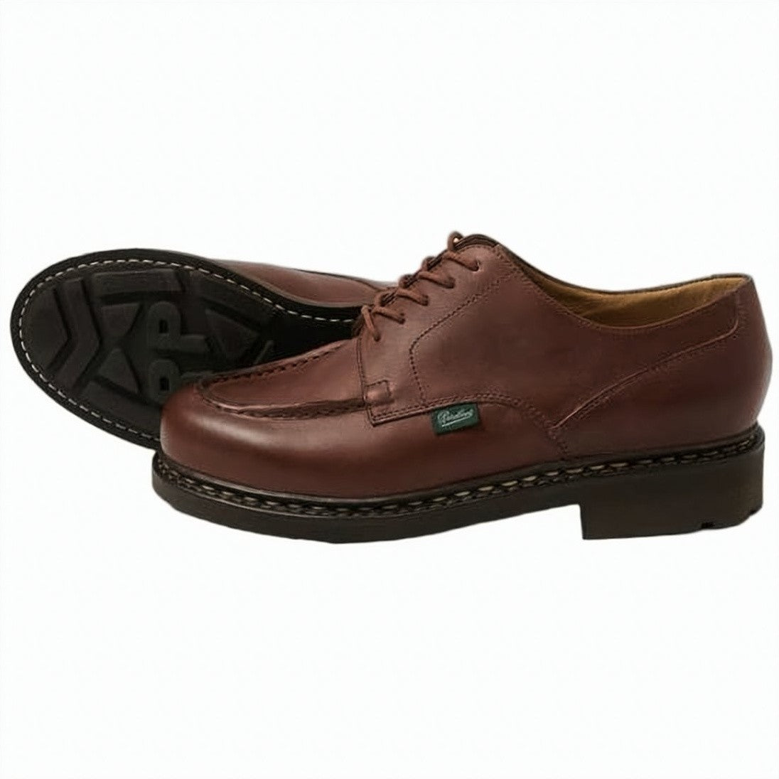 Paraboot Derby-Style Brown Suede Lace-Up Shoes
