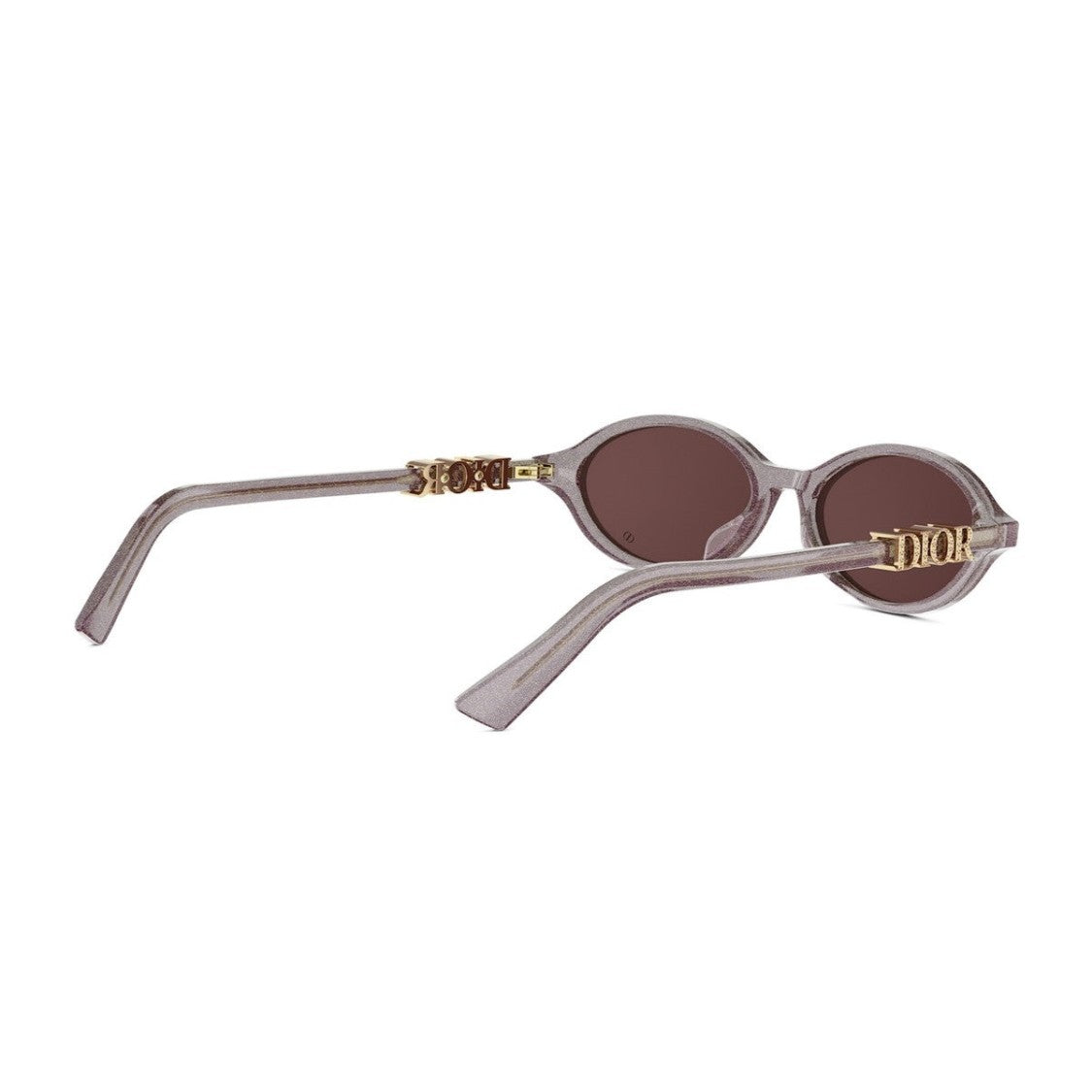 Dior Violet Glitter Diortreasure R1i Acetate Oval Sunglasses
