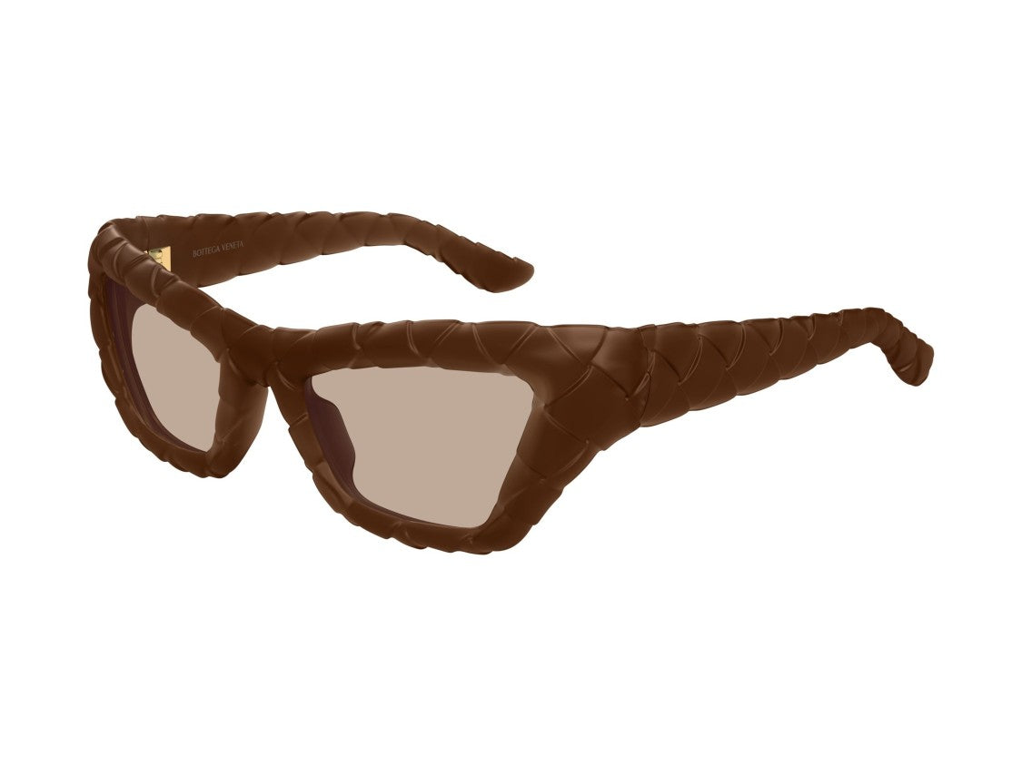 Bottega Veneta Bv1438s Woven Oversized Cat-Eye Sunglasses