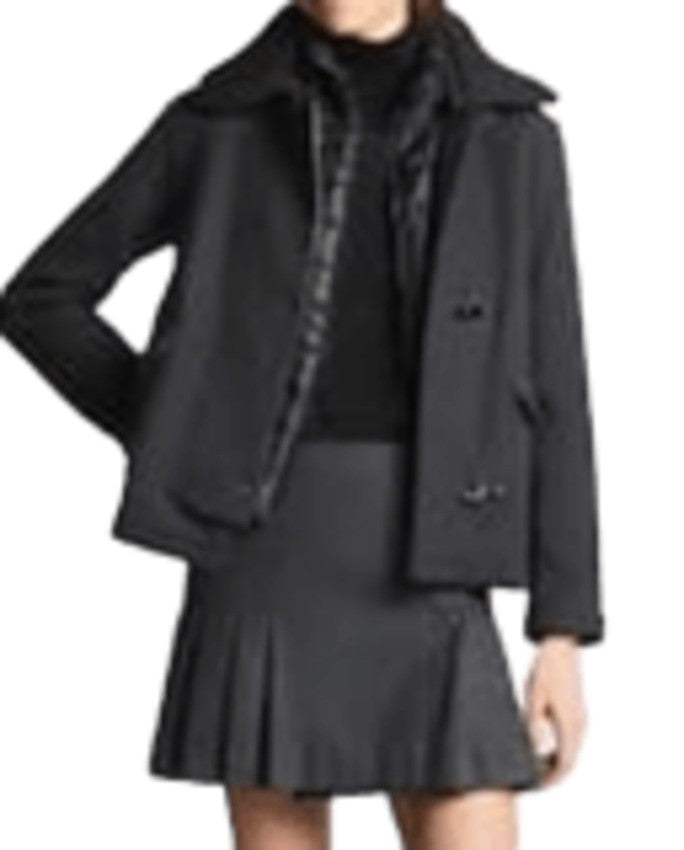 Fay Double-Faced Felted Wool Short Coat