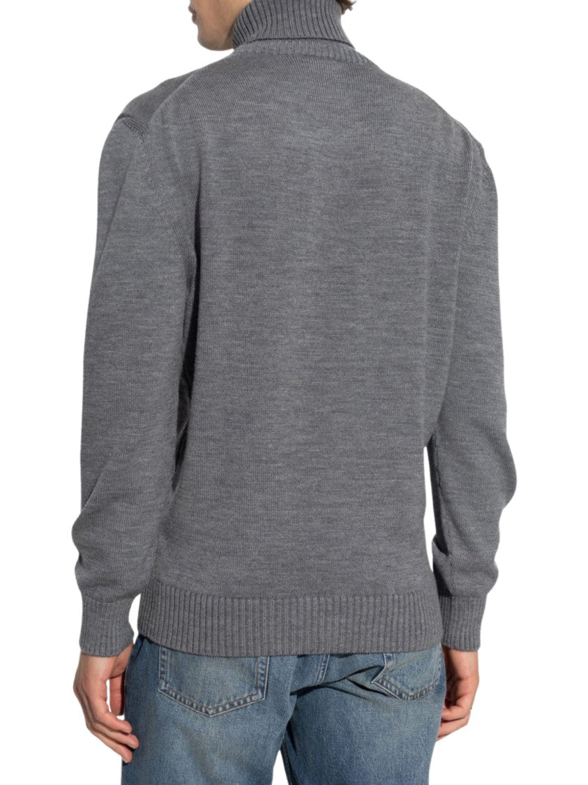 Paul & Shark Gray Turtleneck Sweater