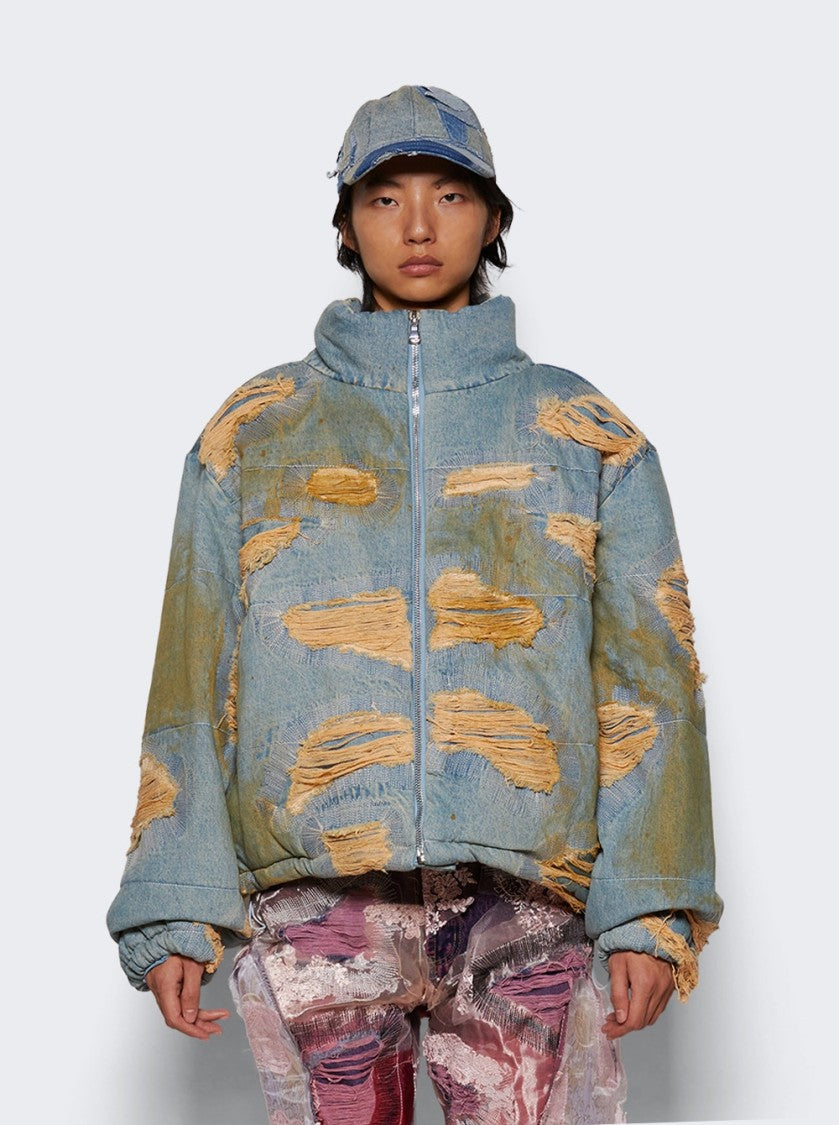 Who Decides War Vintage Bomber Jacket Blue