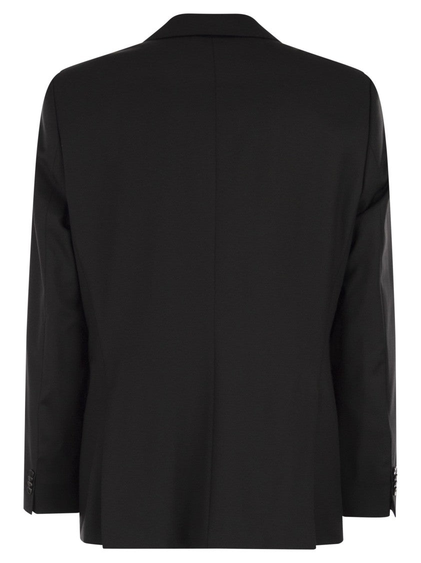 Boss Slim Fit Blazer In Virgin Wool Serge