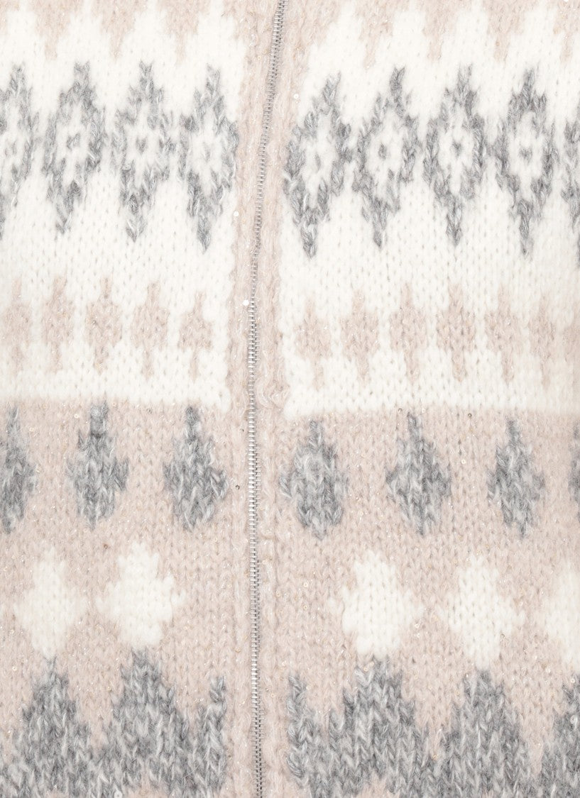 Peserico Sequin Patterned Vest