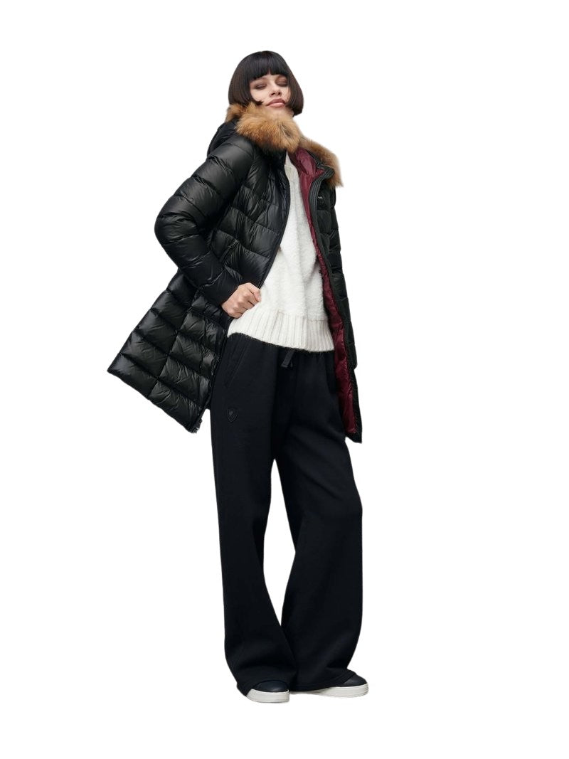 Blauer Long Water-Repellent Quilted Down Jacket