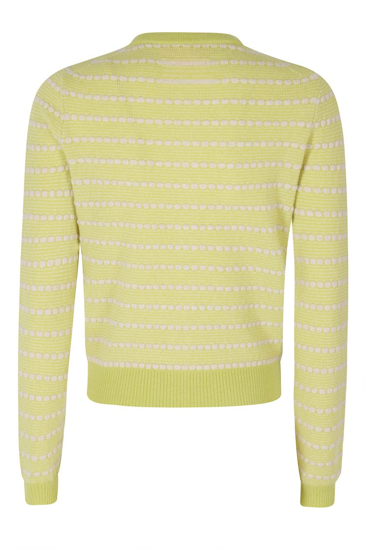 Guest In Residence Jane Pebble Stripe Textured Cashmere Cardigan
