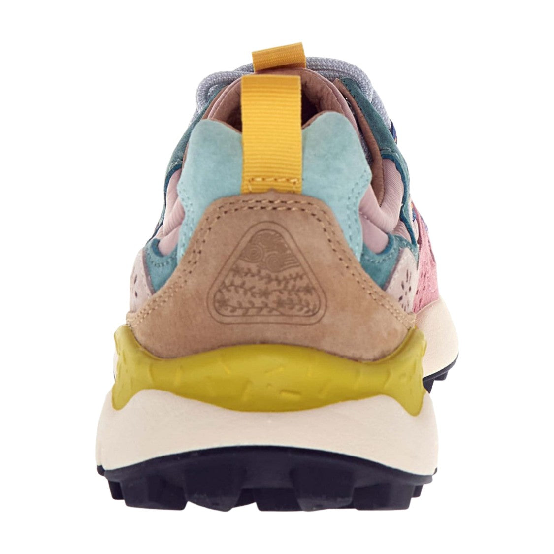 Flower Mountain Yamano 3 Sneaker In Gray And Pink Technical Fabric