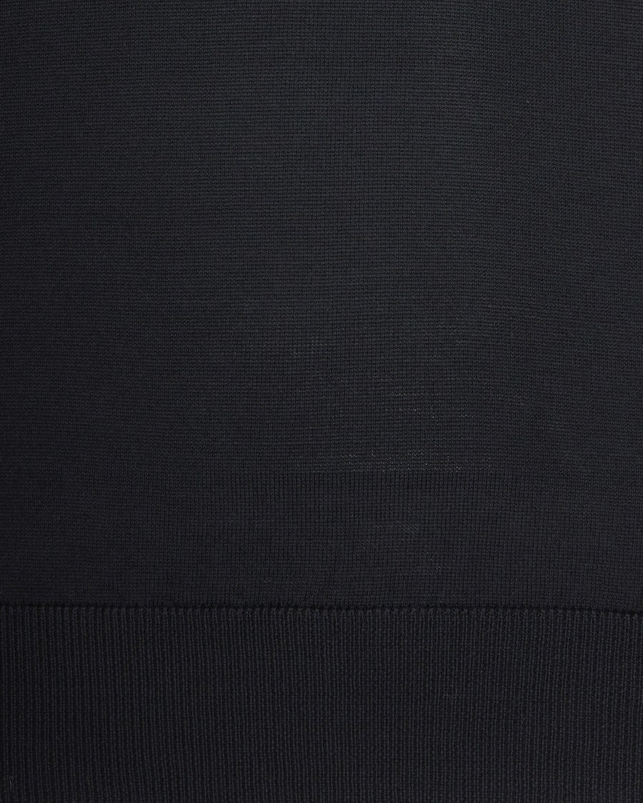 Paolo Pecora Black Virgin Wool Polo Shirt