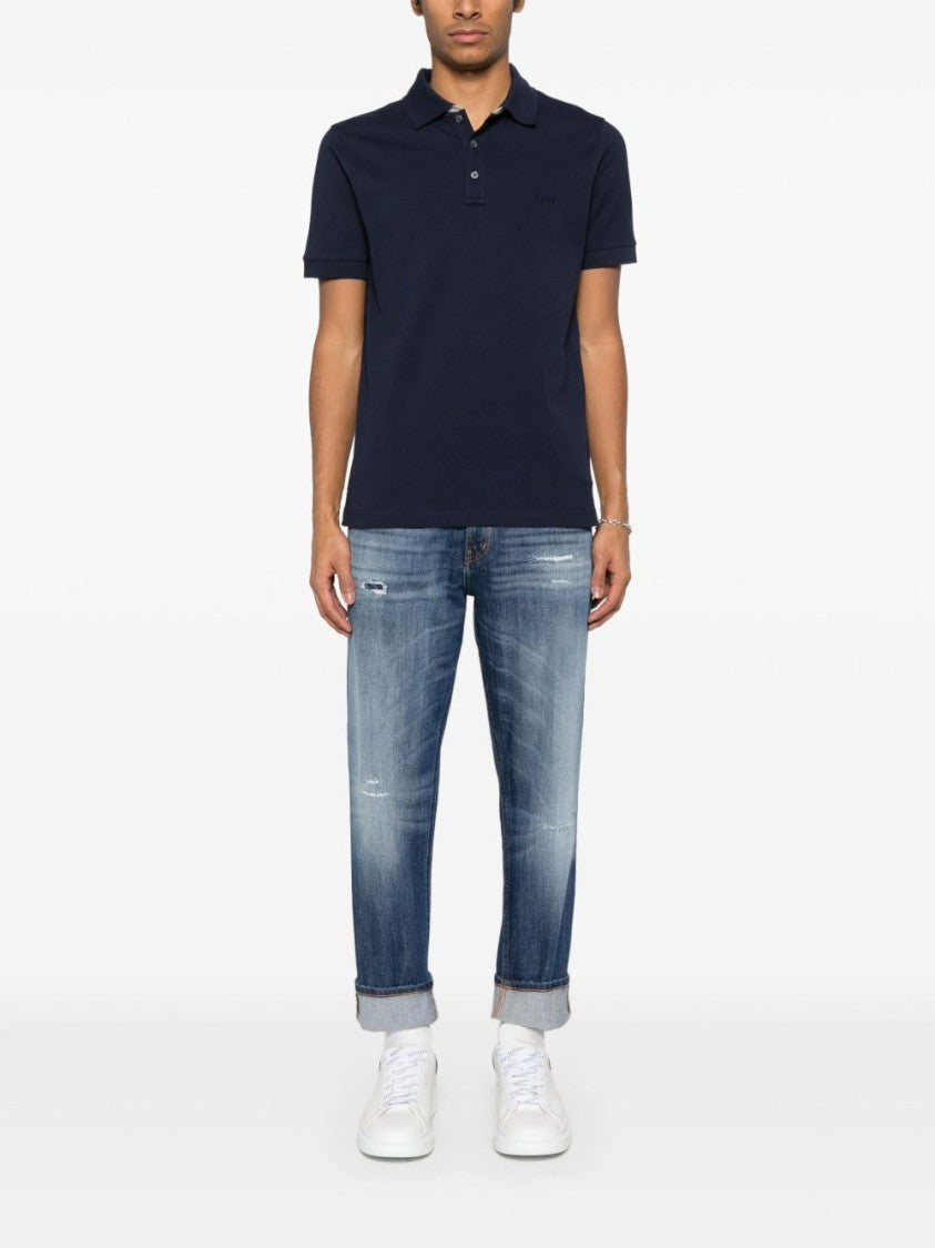 Dondup Indigo Blue Jeans With Concealed Fly