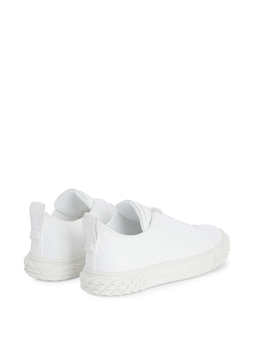 Giuseppe Zanotti White Sneakers With Textured Rubber Sole