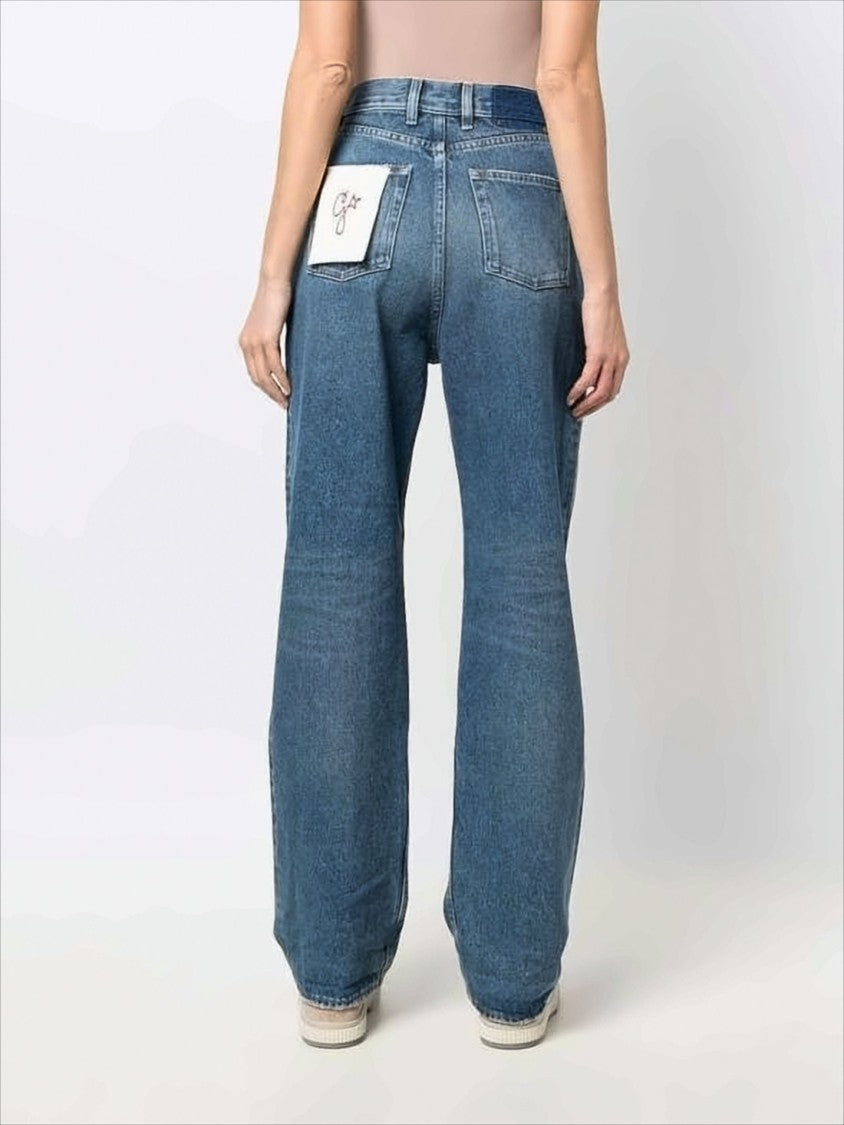 Golden Goose Straight-Leg Denim Pants With Star-Studded Detailing