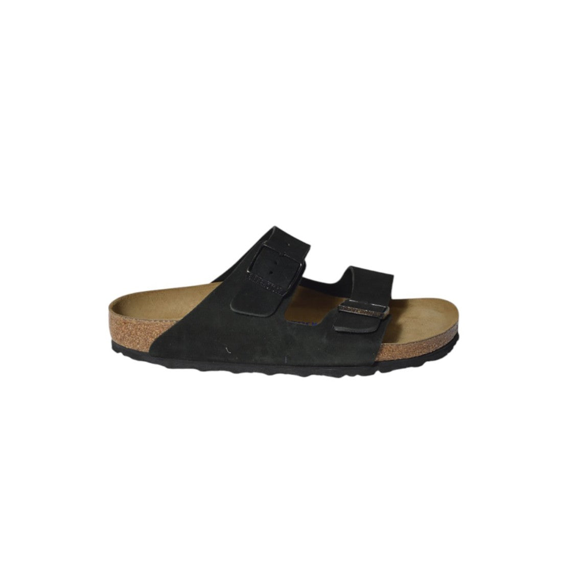 Birkenstock Arizona Mink Suede Sandals In Black