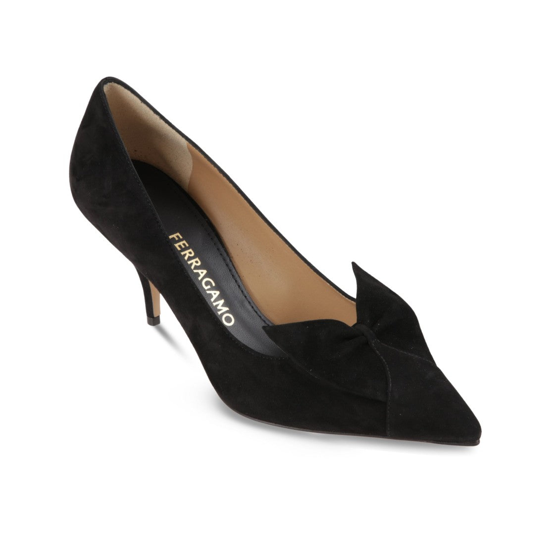 Ferragamo High-Heeled Pumps With Pointed Toe And Slender Heel