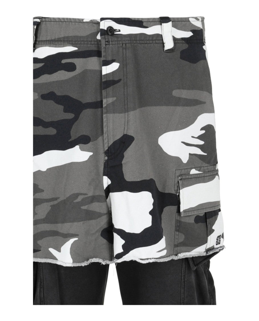 Givenchy Cargo Pants With Camo Skirt