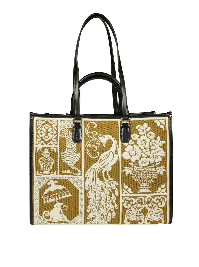 My Best Bag Artistic Gold Patterned Tote Bag