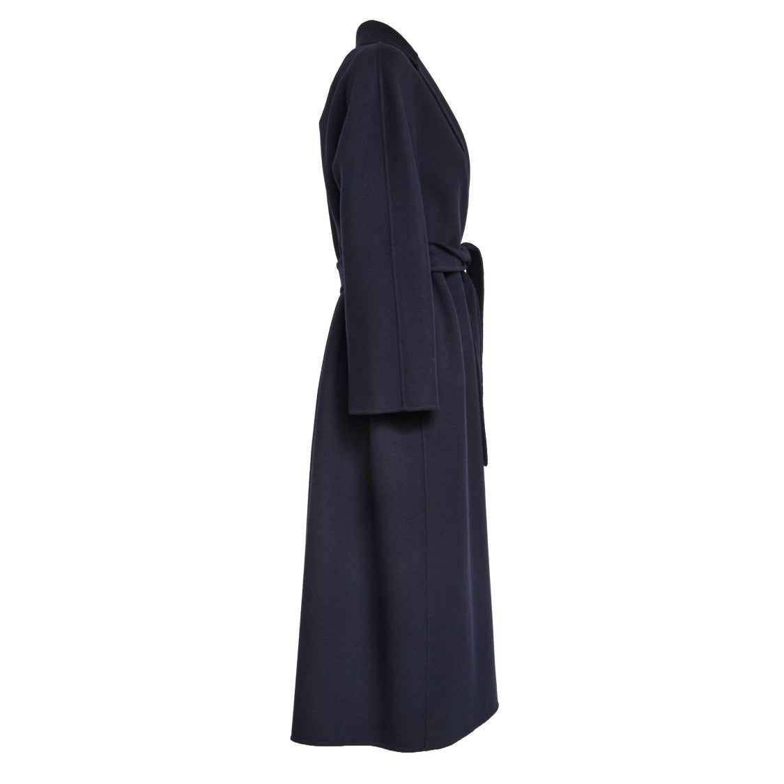 Max Mara Double Wool Drape Coat With Notch Collar