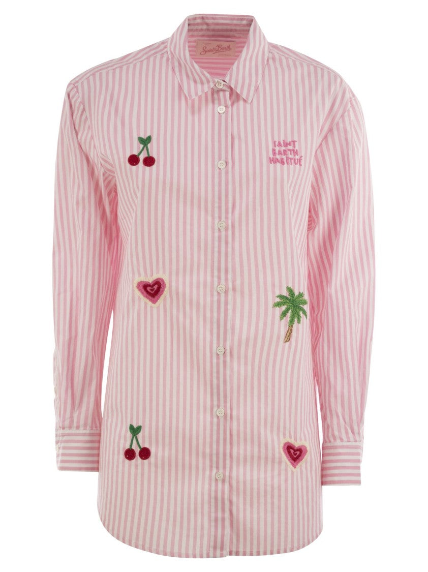 Mc2 Saint Barth Brigitte - Shirt With Striped Pattern