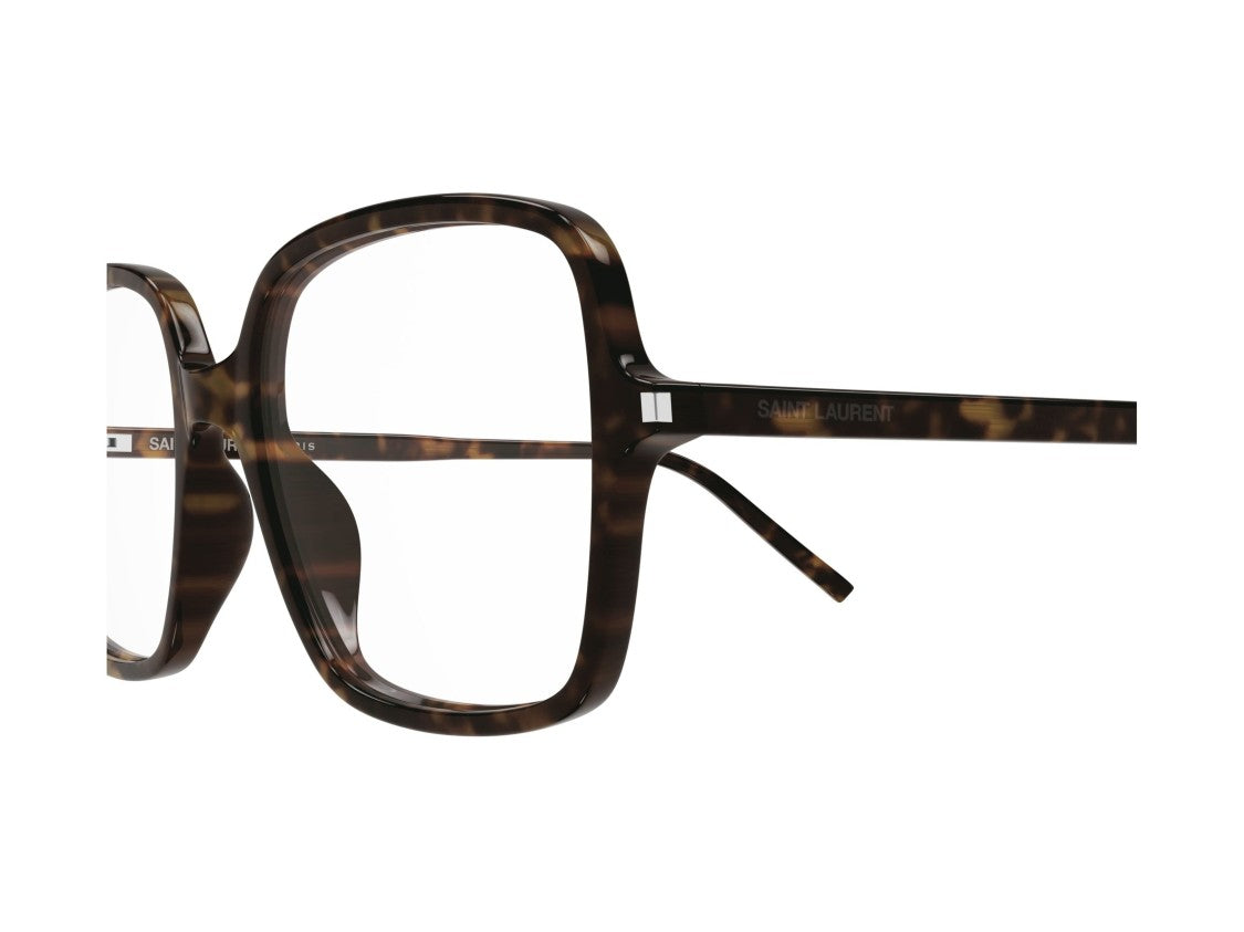 Saint Laurent Sl 892 Oversized Square Glossy Tortoiseshell Sunglasses