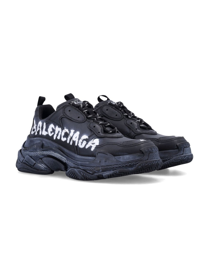 Balenciaga Triple S Paint Logo Sneakers