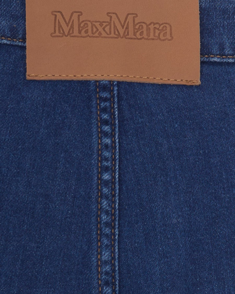 Max Mara Medium Blue Valvola Cotton Jeans