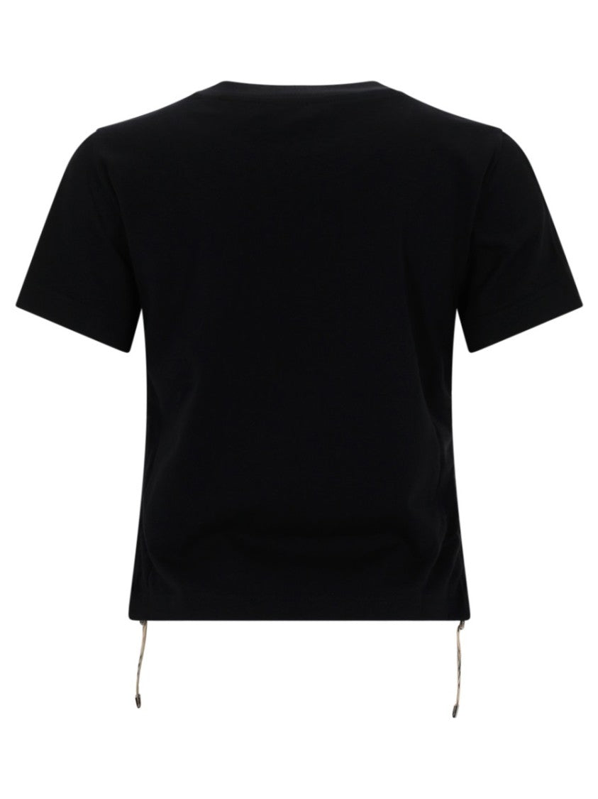 Burberry Festival Regular Fit Drawstring Hem Cotton T-Shirt