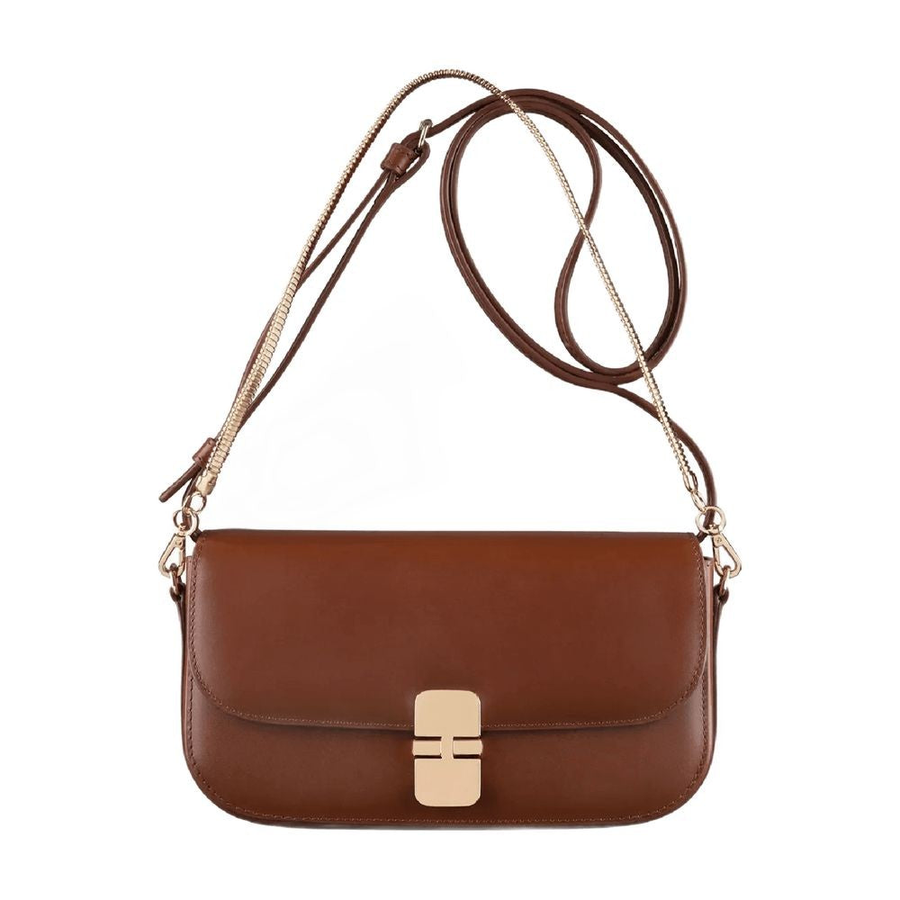 A.P.C. Grace Chaine Clutch - Leather - Brown