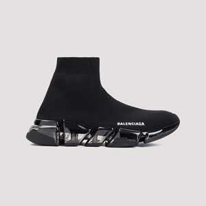 Balenciaga High-Top Sneakers With Polyester-Elastane Blend And Design