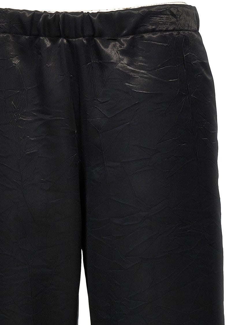 Givenchy Straight Leg Trousers With Shiny Fabric